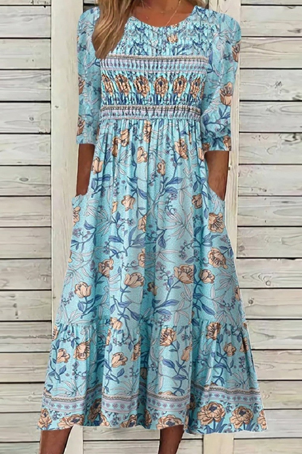 Hazel™ | Flowing Petal Dress with Tummy Coverage