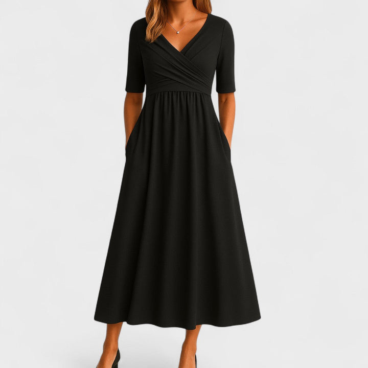 Claribel | Elegant Midi Dress – Timeless Style, Everyday Comfort