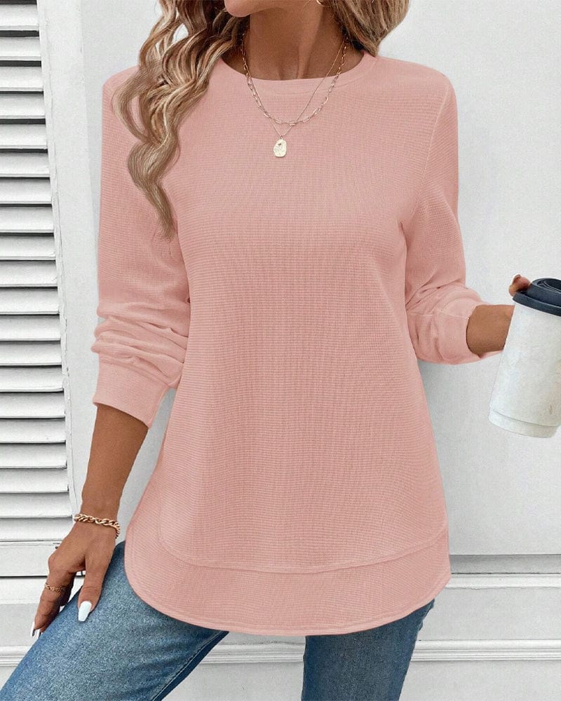 Alisa™ - O-Neck Long Sleeve Top