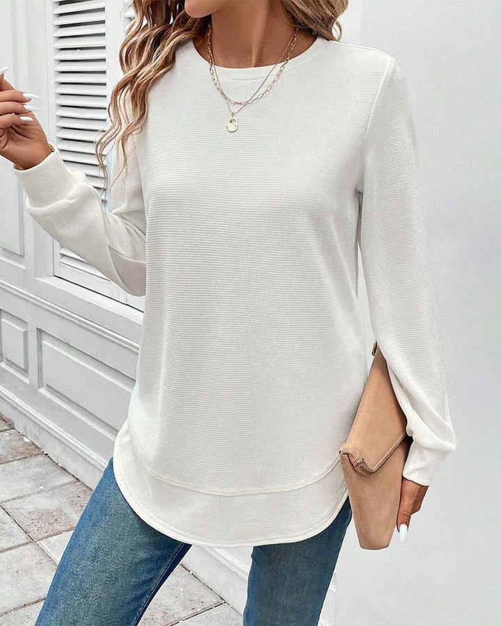 Alisa™ - O-Neck Long Sleeve Top