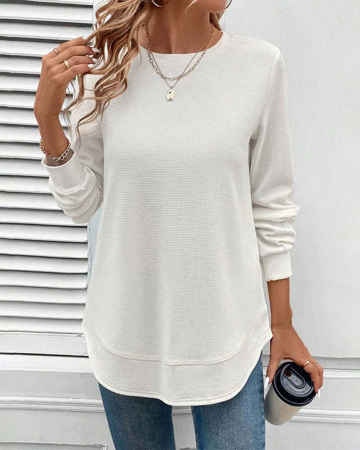 Alisa™ - O-Neck Long Sleeve Top