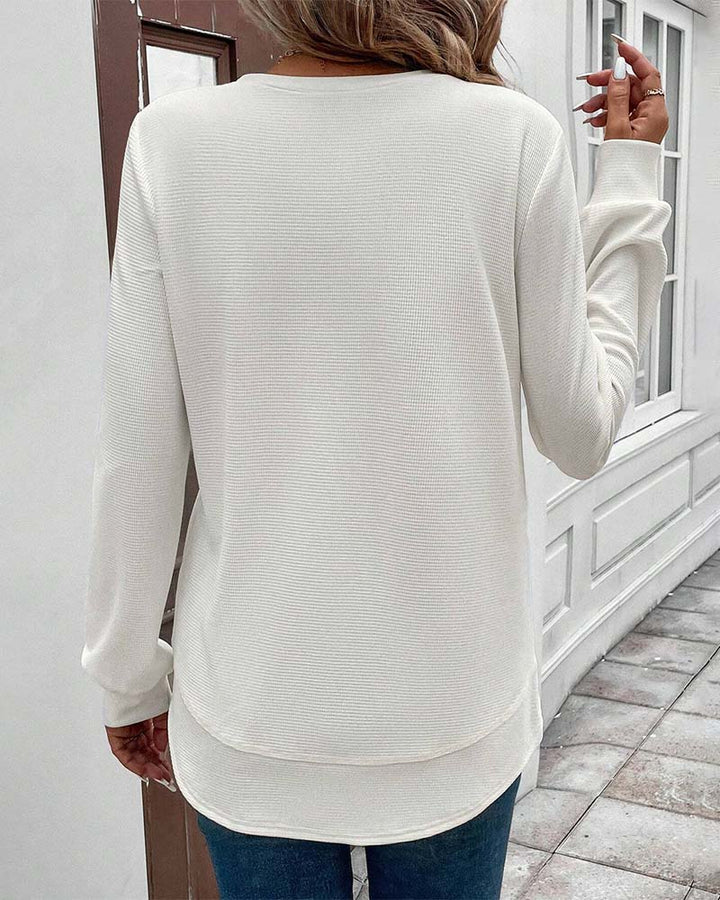 Alisa™ - O-Neck Long Sleeve Top