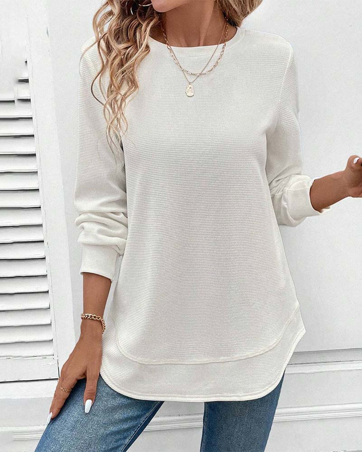 Alisa™ - O-Neck Long Sleeve Top