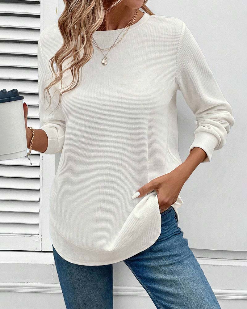 Alisa™ - O-Neck Long Sleeve Top