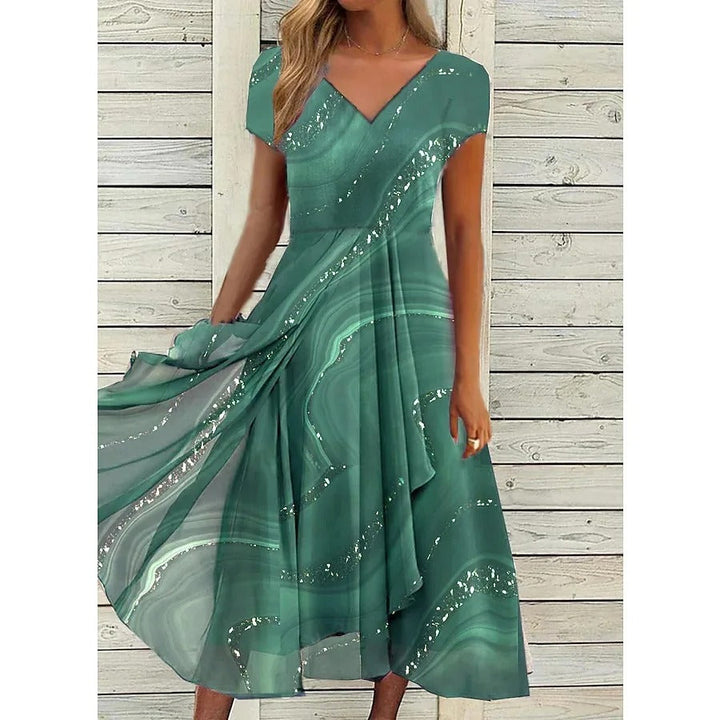 Naomi™ | V-neck Midi Dress